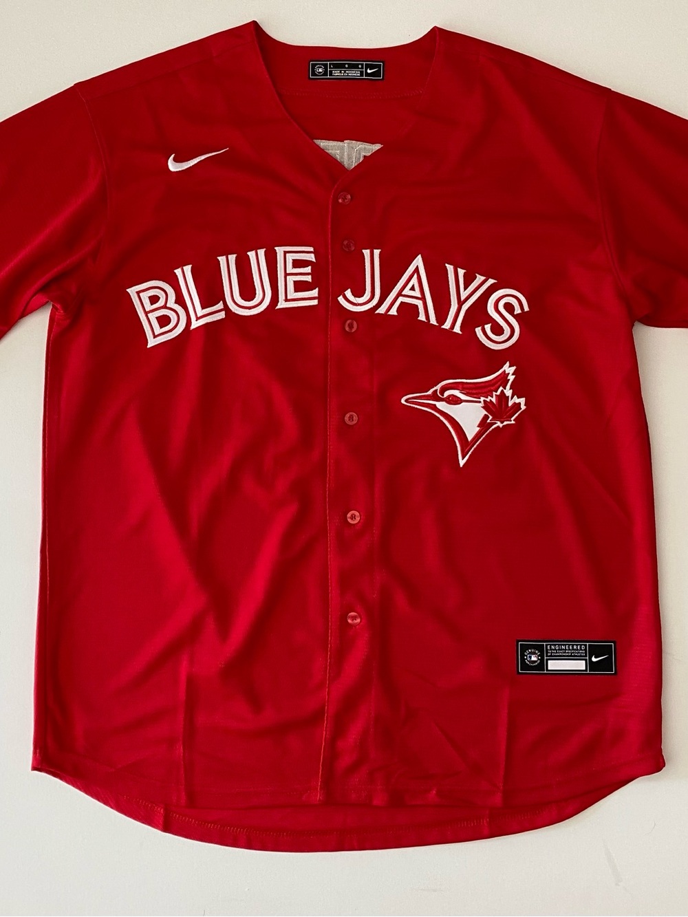 Toronto Blue Jays Guerrero Jr. Red Baseball Jersey size S to XL